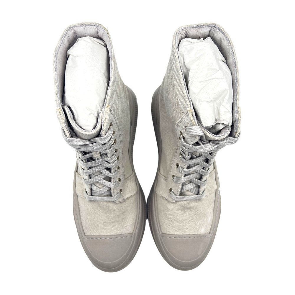 Free People Camp Out Canvas Lace Up Boots Size 39 - Picture 6 of 15